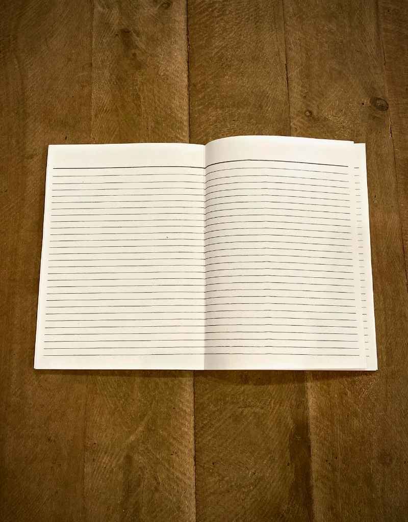 Notebook with lines