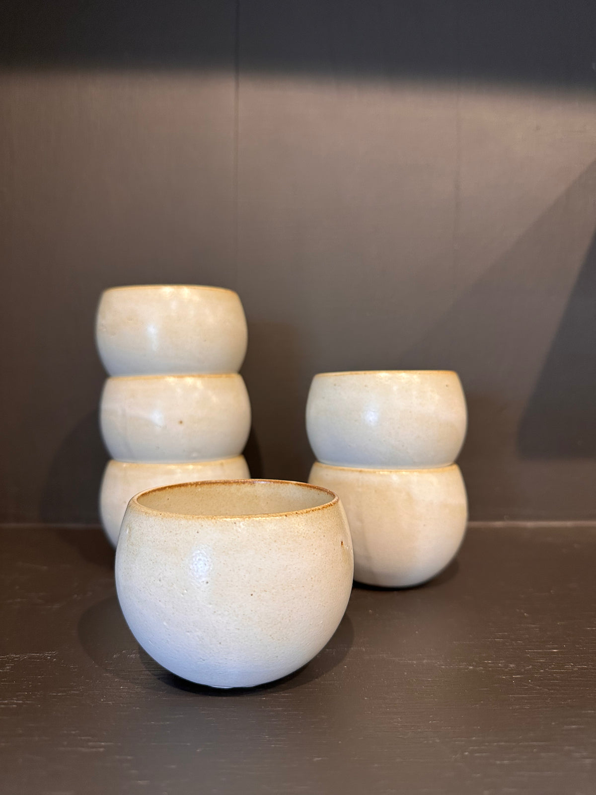 Cream Handless Mugs