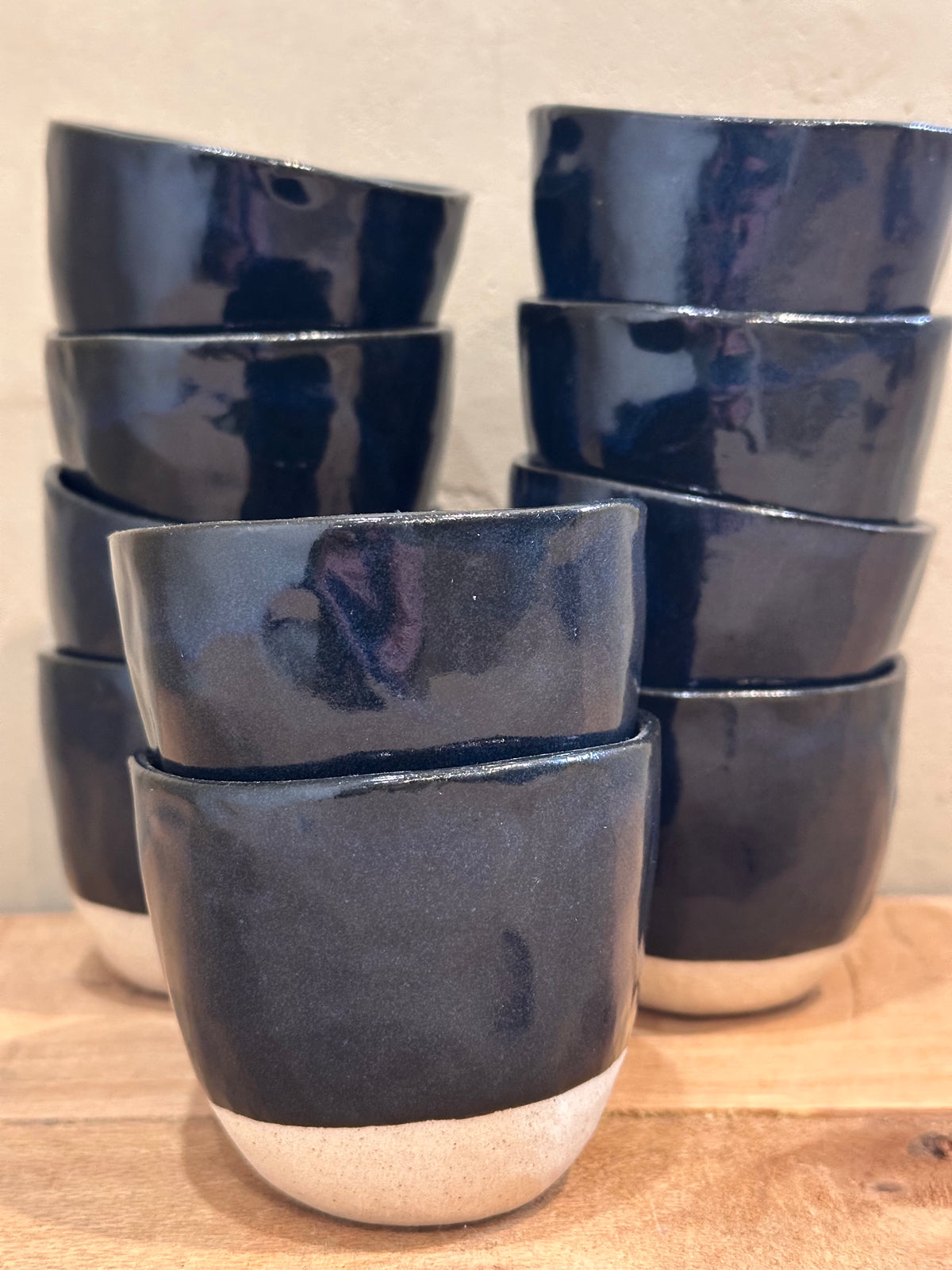 Navy Dipped Cup Mug