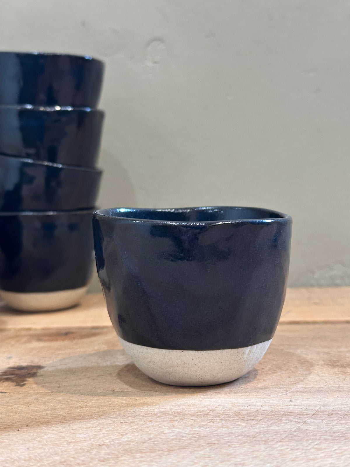 Navy Dipped Cup Mug