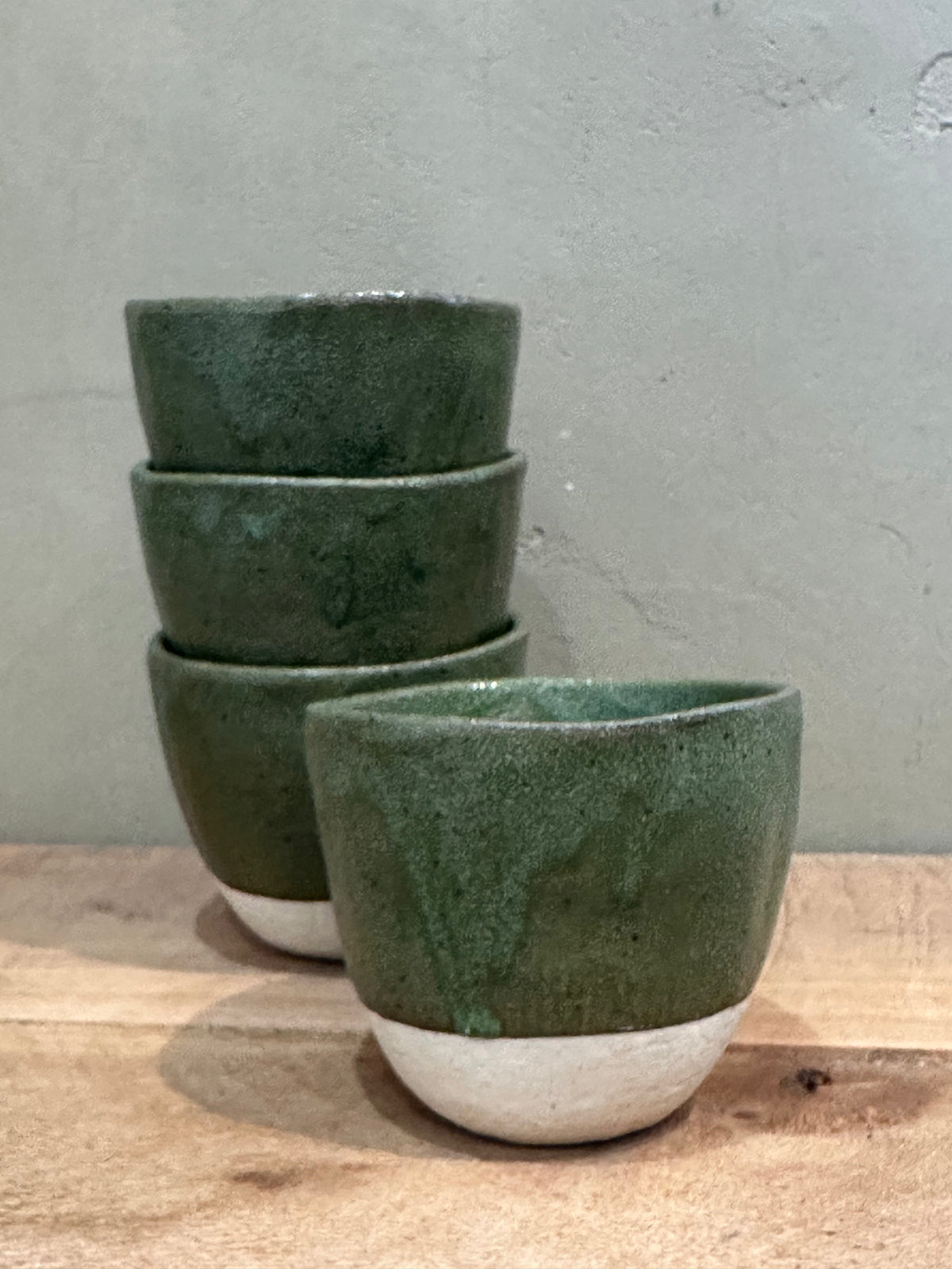 Green Dipped Cup Mug