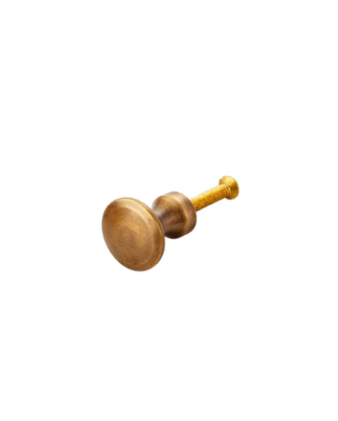 BRASS CUPBOARD KNOB ROUND *QTY NEEDED*