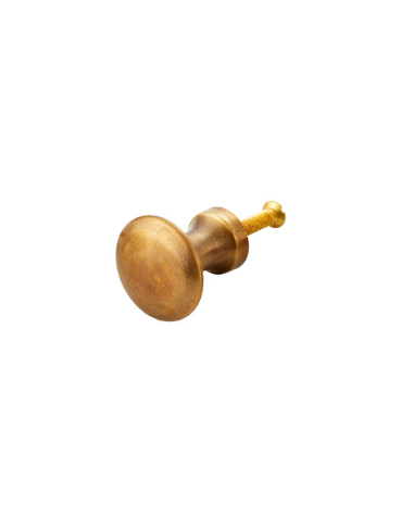 BRASS CUPBOARD KNOB ROUND *QTY NEEDED*