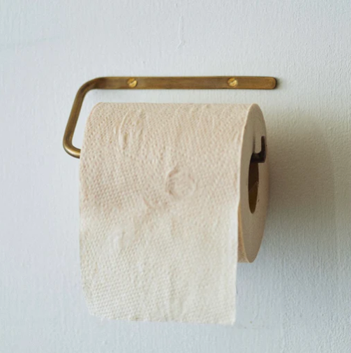 BRASS FITTING - TOILET PAPER HOLDER  *CHECK QTY*