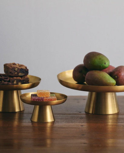 Brass Cake Stand S