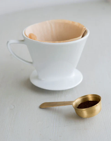 BRASS COFFEE SCOOP