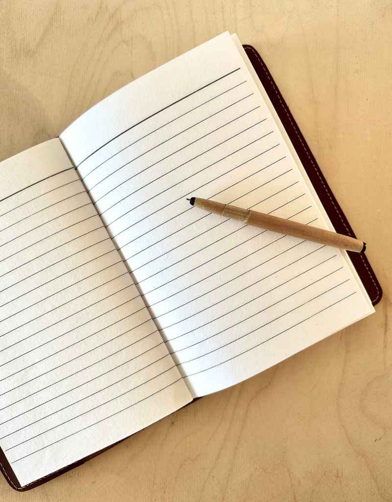 Uscha A5 Refillable Notebook Brown