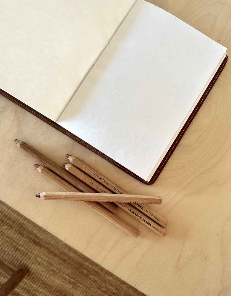 Uscha A5 Refillable Notebook Brown With Plain Paper