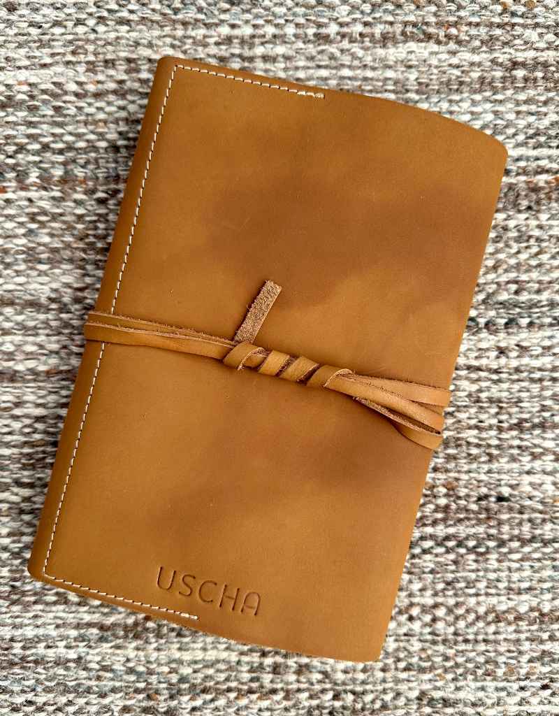 Uscha A5 Refillable Journal Tan