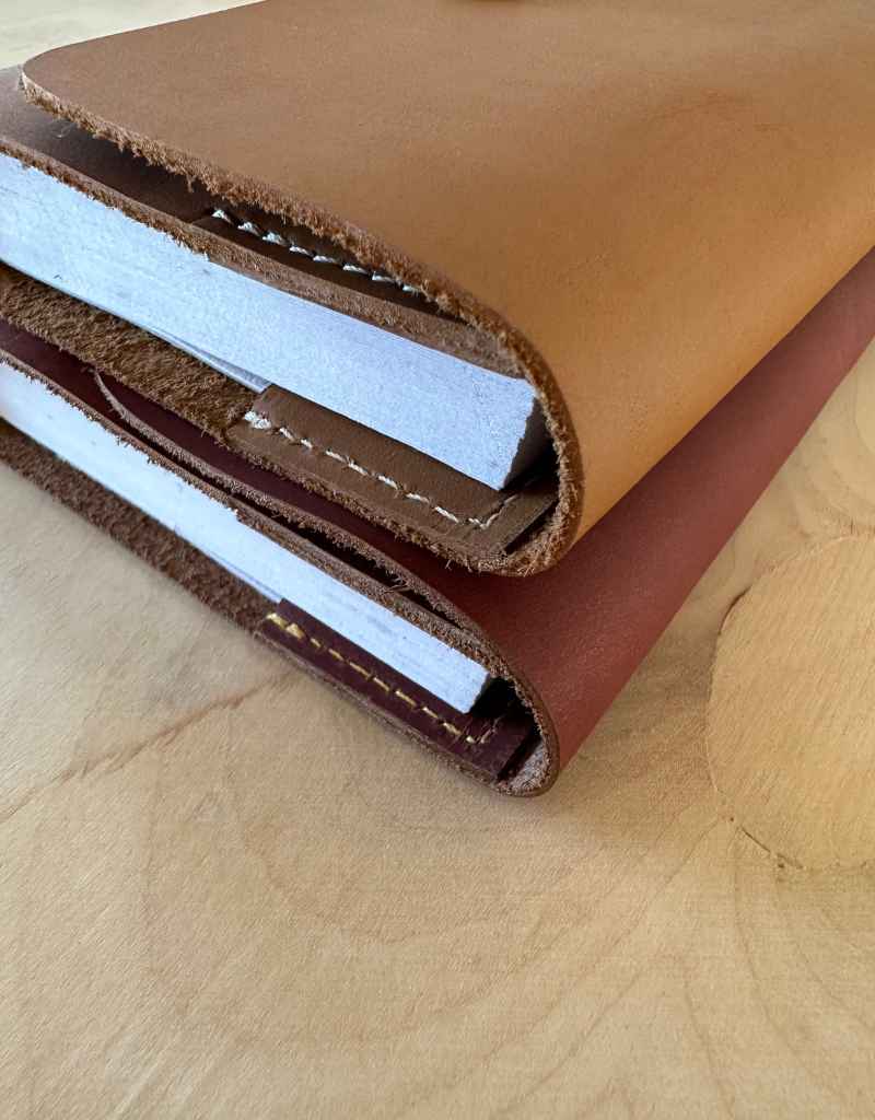 Uscha A6 Refillable Journal in Tan