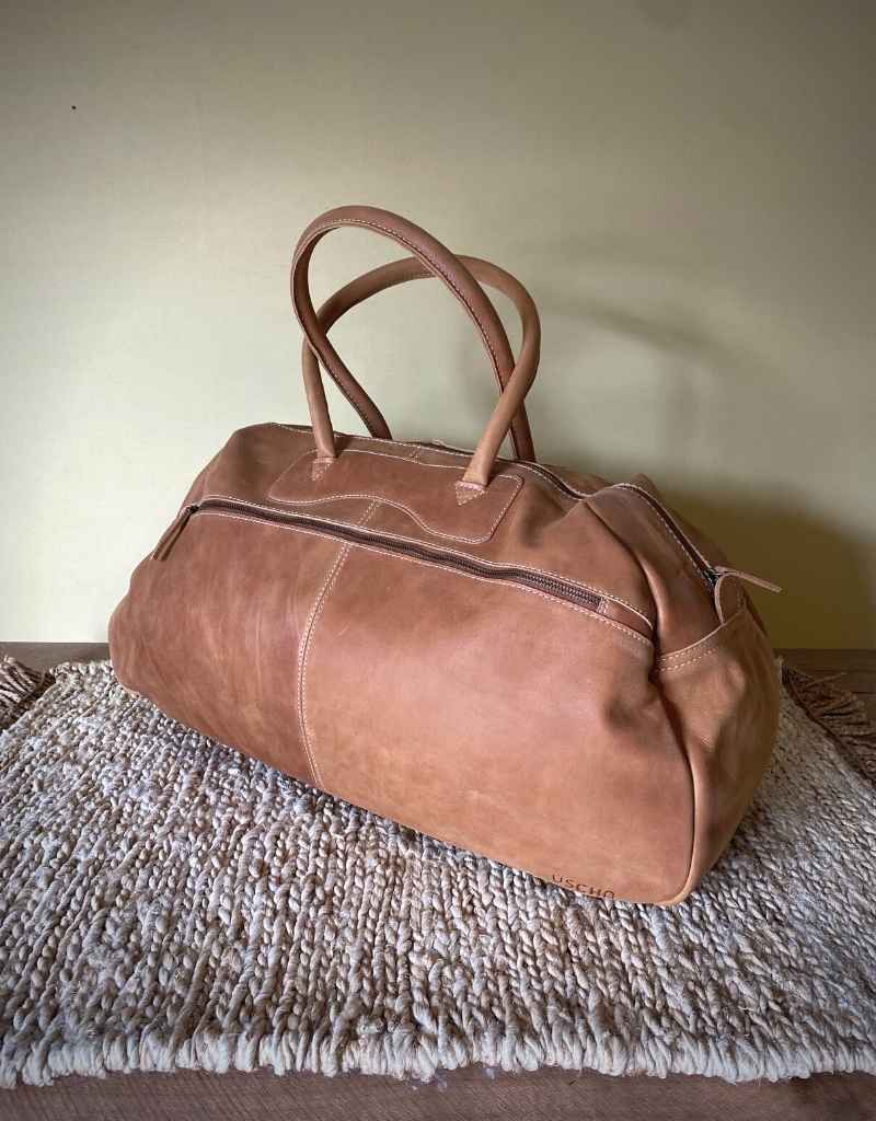 Weekender Leather Bag - Toffee