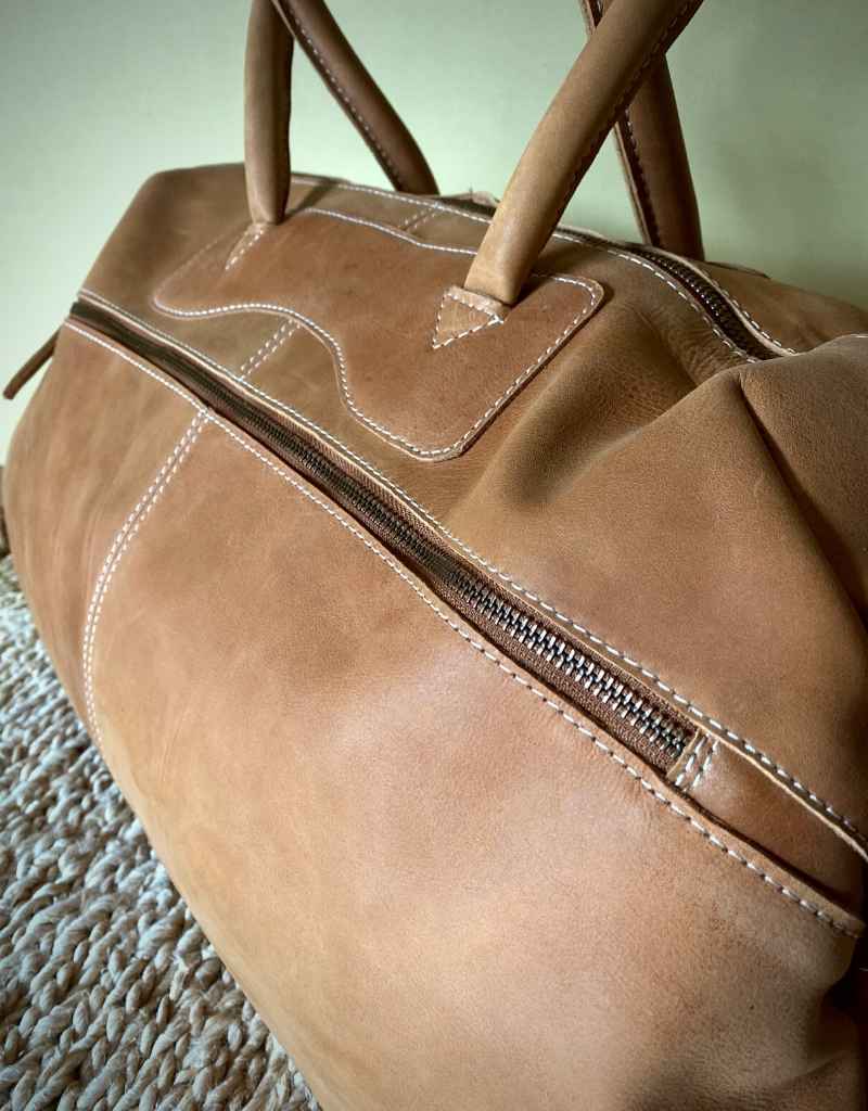 Weekender Leather Bag - Toffee