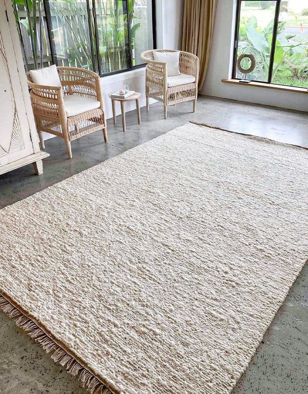 JUTE RUG LARGE IVORY - Uscha