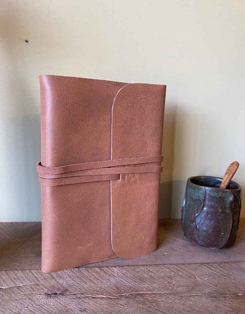 A5 brown leather journal