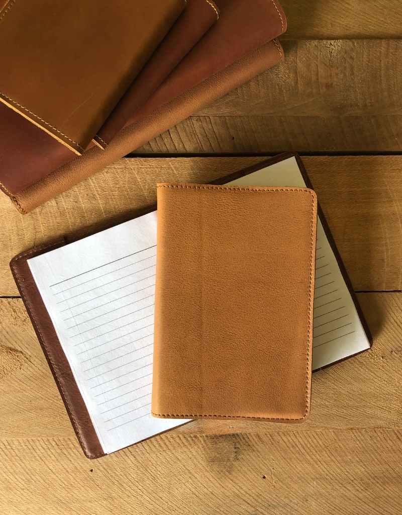 A5 refillable leather notebook 