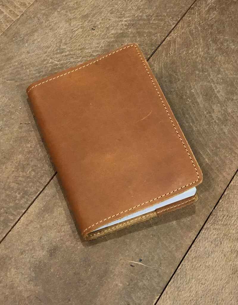 A5 refillable leather notebook 