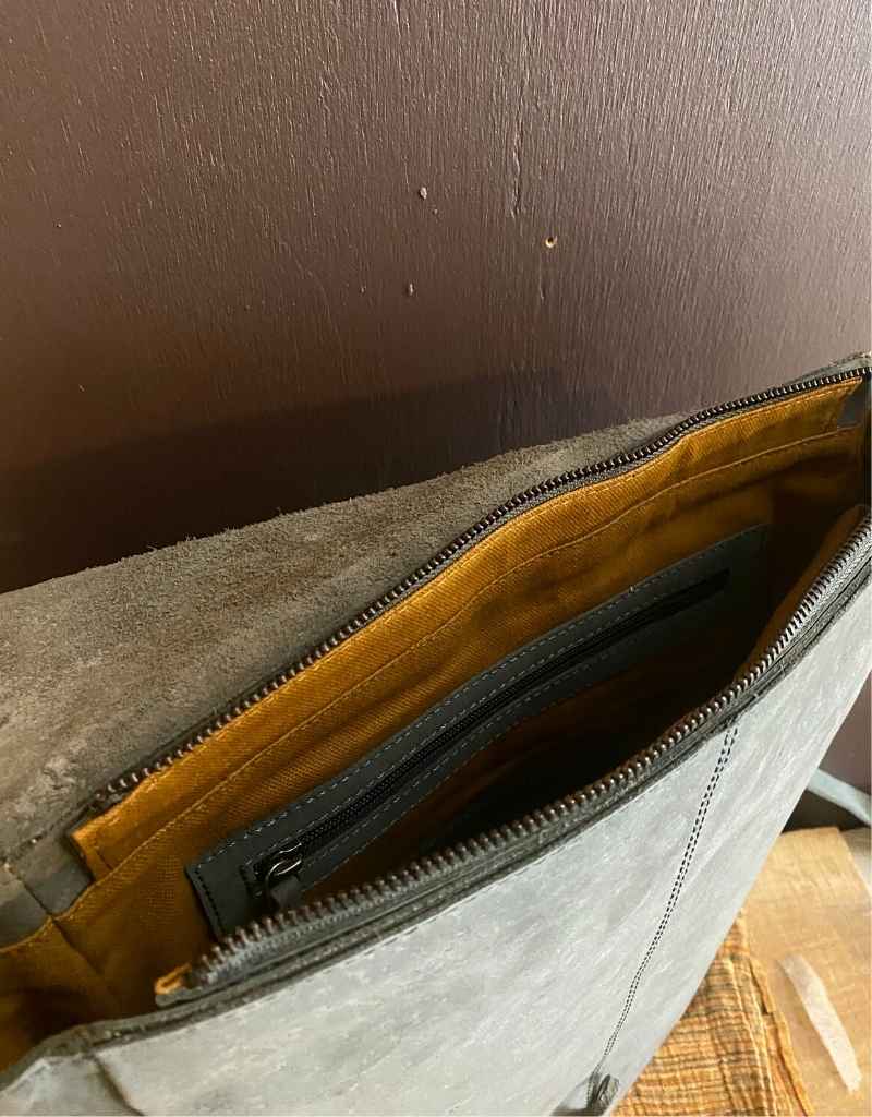 Inside Leather backpack