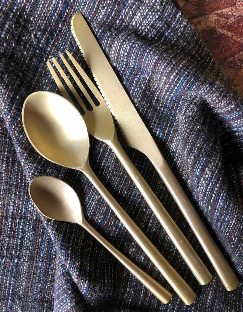 Handmade brass cutlery