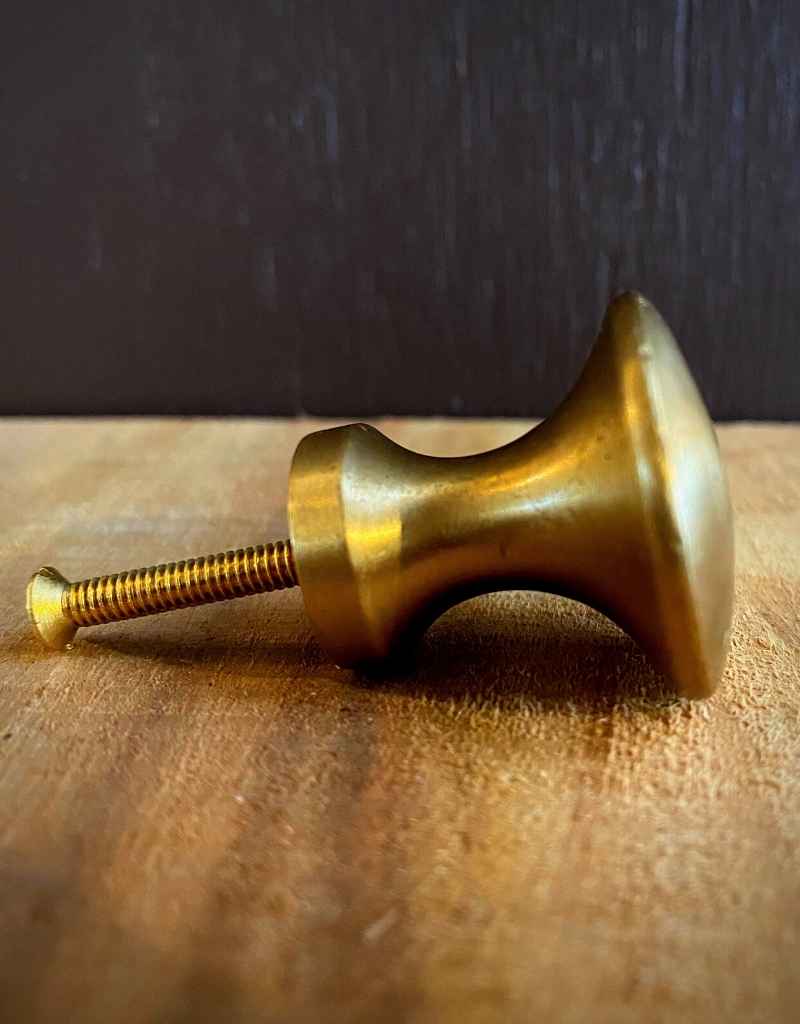 Brass round knob 01