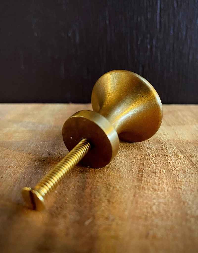 Brass round knob 02