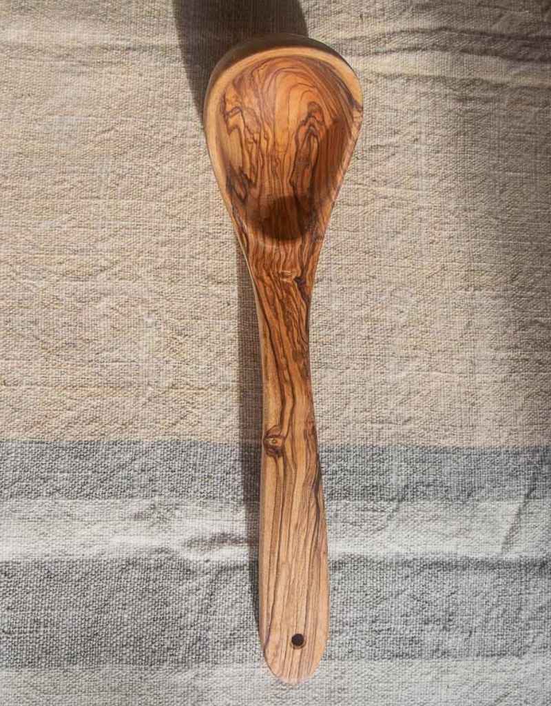 Olive wood soup ladle