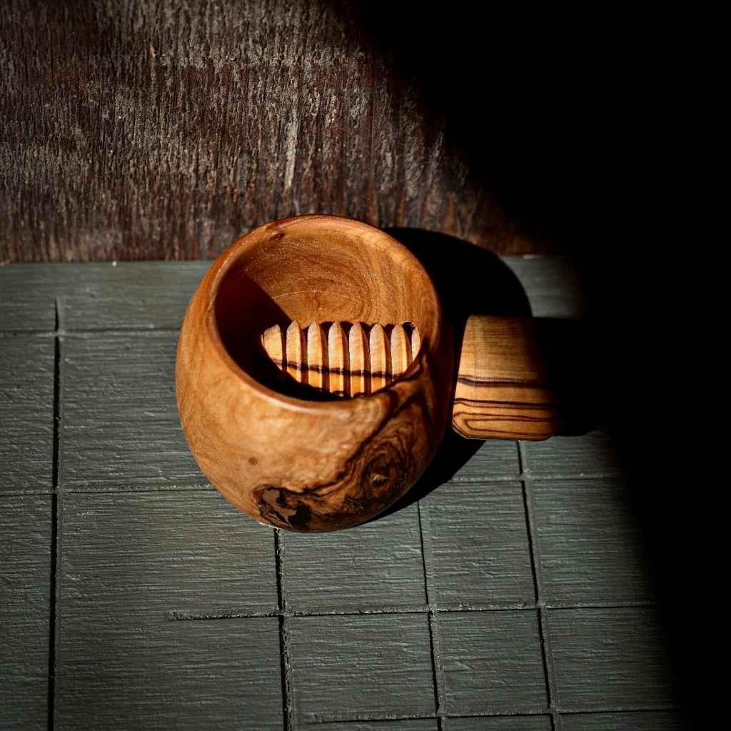 Olive wood nut cracker