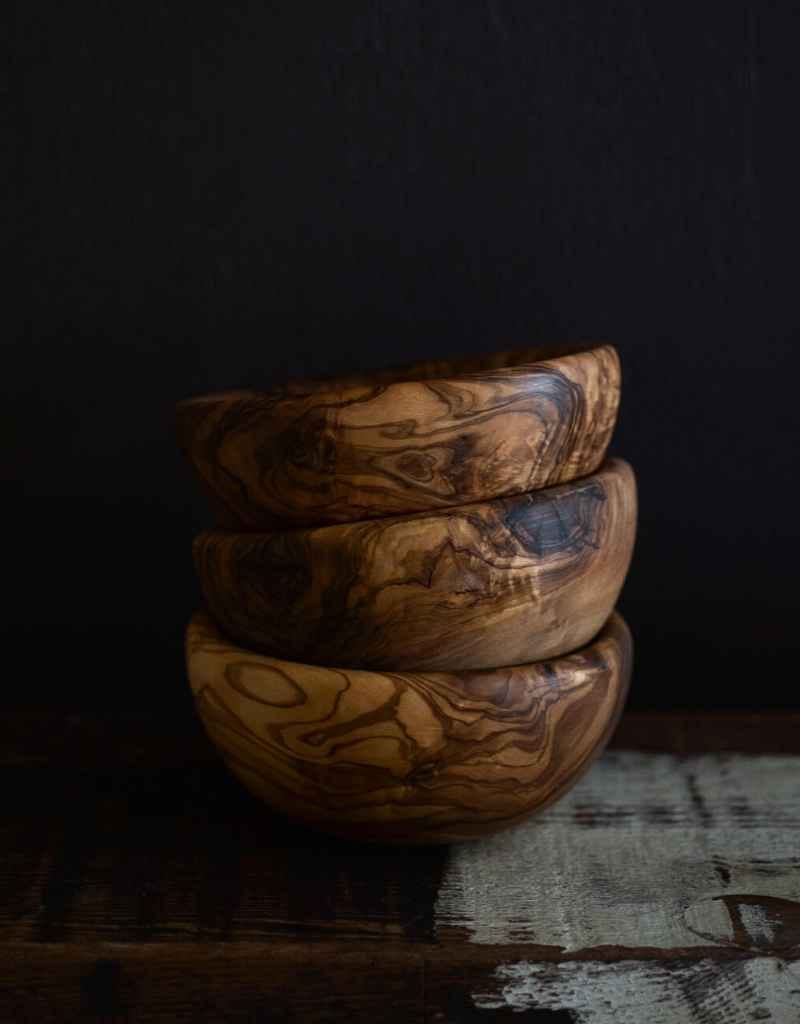 Small olive wood bowl