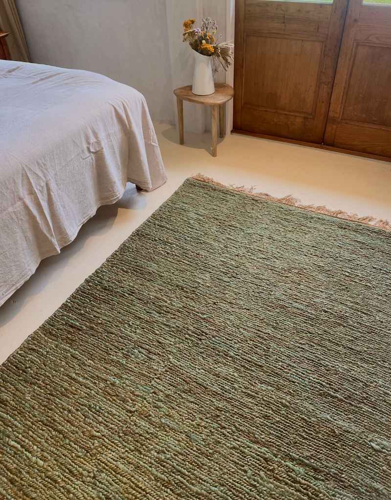 Medium Jute Rug Forrest Green