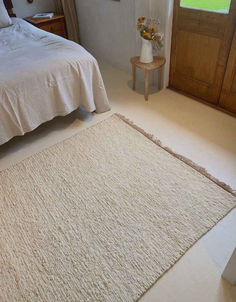 Medium Jute Rug Ivory