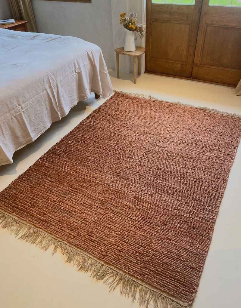 Medium Jute Rug Rust