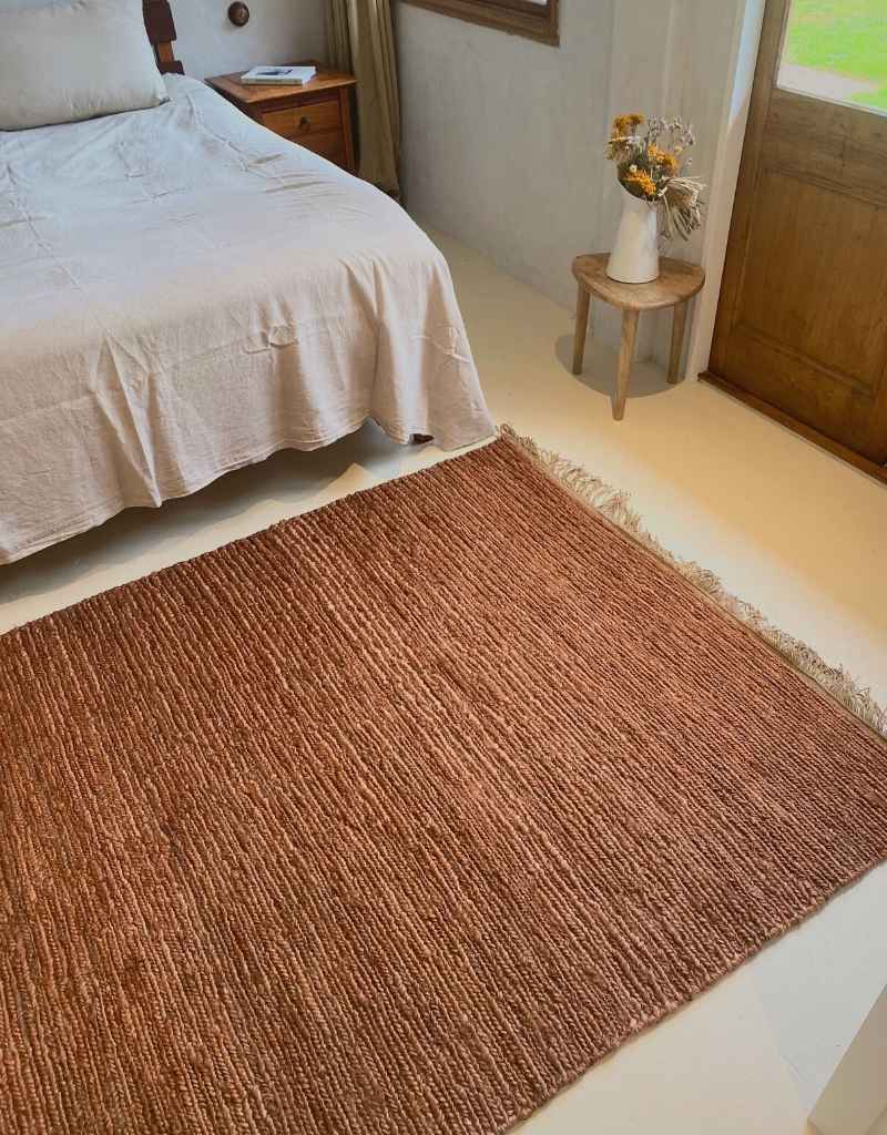 Medium Jute Rug Rust