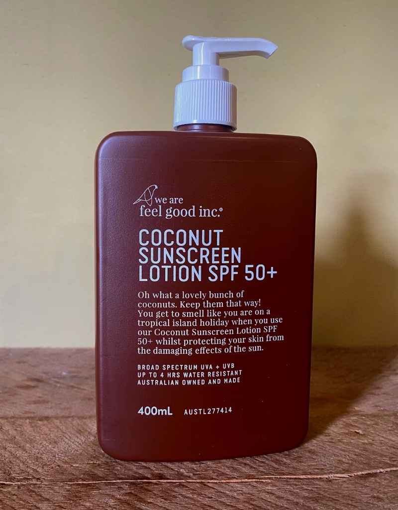We are Feel Good inc coconut sunscreen